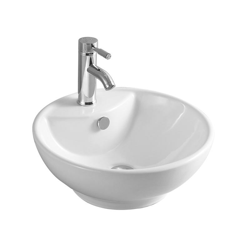 YS28209	Ceramic above counter basin, artistic basin, ceramic sink;