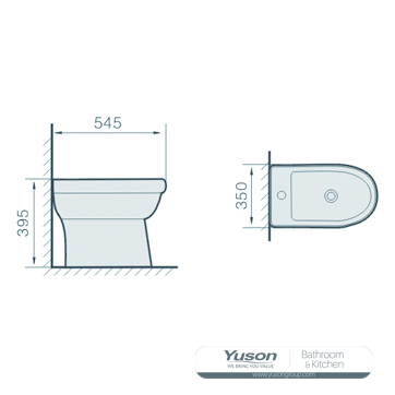 YS22215W	Ceramic floor stand bidet;