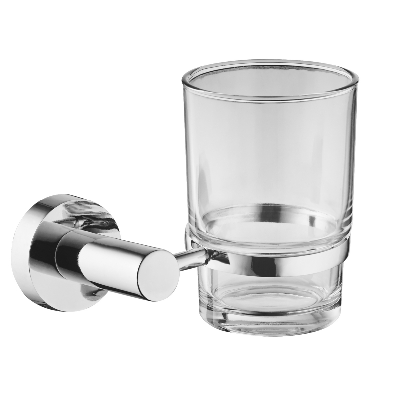 19384	Bathroom accessories, Tumbler holder, zinc/brass/SUS Tumbler holder and glass cup;