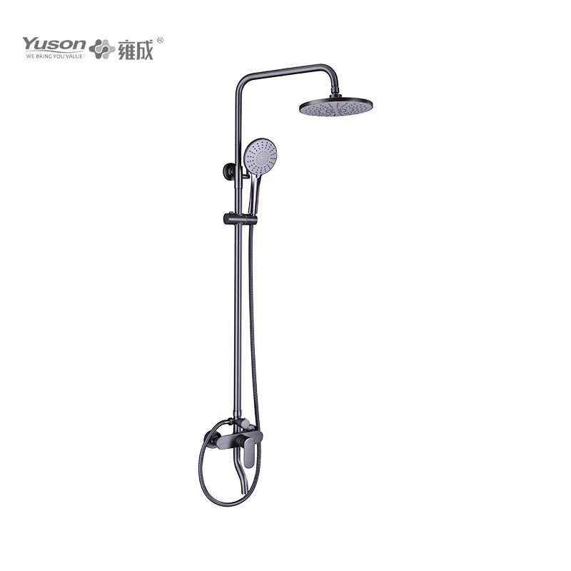 2012-11K1 Brass wall-mounted Single Lever Bath&Shower set with rain showerhead 