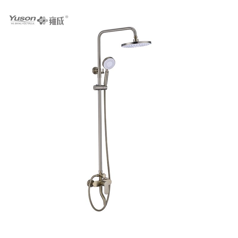 2012-11K1 Brass wall-mounted Single Lever Bath&Shower set with rain showerhead 