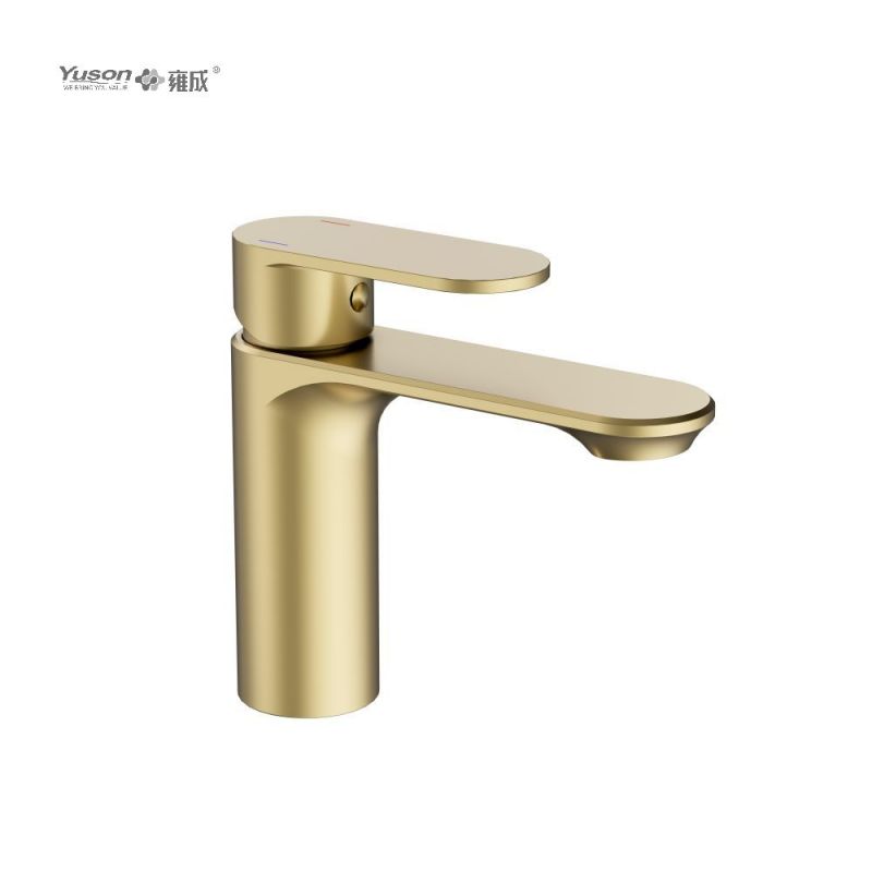 2012-30 Brass sleek single lever deck-mounted hot&cold water mixer, basin mixer