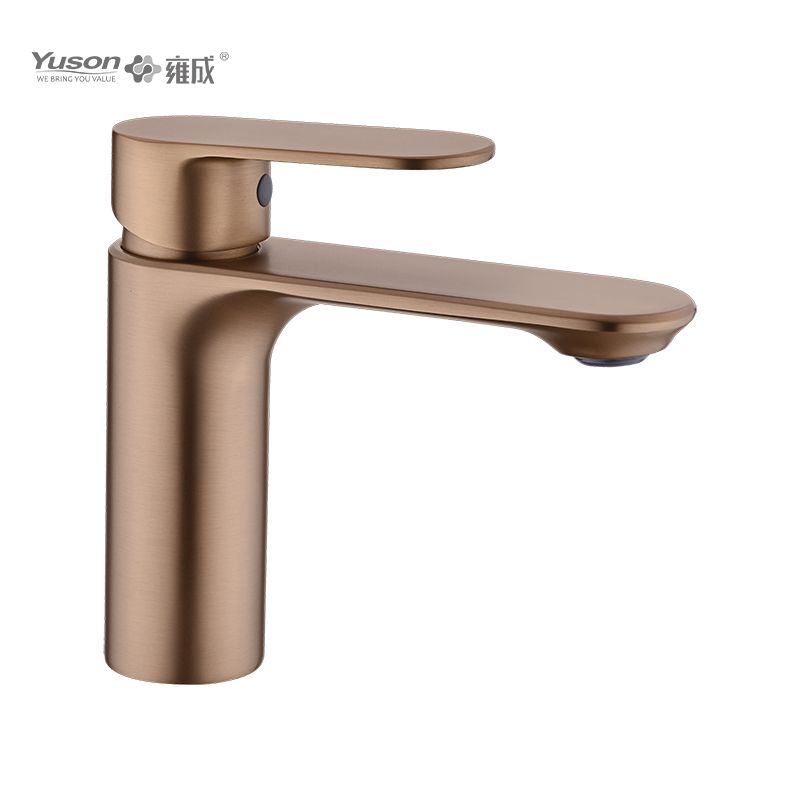 2012-30 Brass sleek single lever deck-mounted hot&cold water mixer, basin mixer