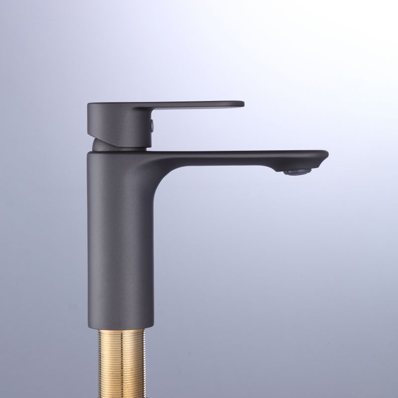 2012-30 Brass sleek single lever deck-mounted hot&cold water mixer, basin mixer