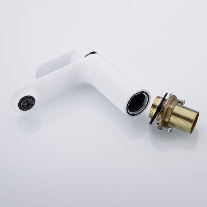 2012-30 Brass sleek single lever deck-mounted hot&cold water mixer, basin mixer