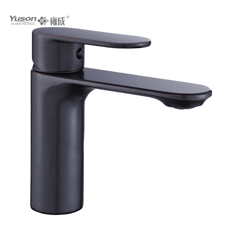 2012-30 Brass sleek single lever deck-mounted hot&cold water mixer, basin mixer