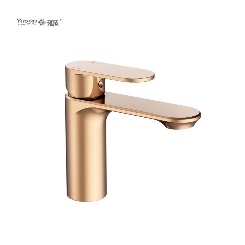 2012-30 Brass sleek single lever deck-mounted hot&cold water mixer, basin mixer