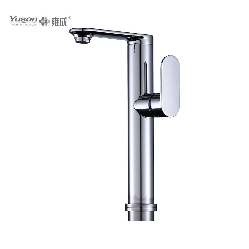 2012-51 Brass sleek single lever deck-mounted hot&cold water mixer, kitchen faucet