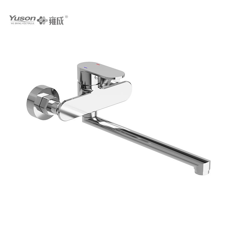 2012-70 Brass sleek wall-mounted hot&cold water mixer, kitchen faucet