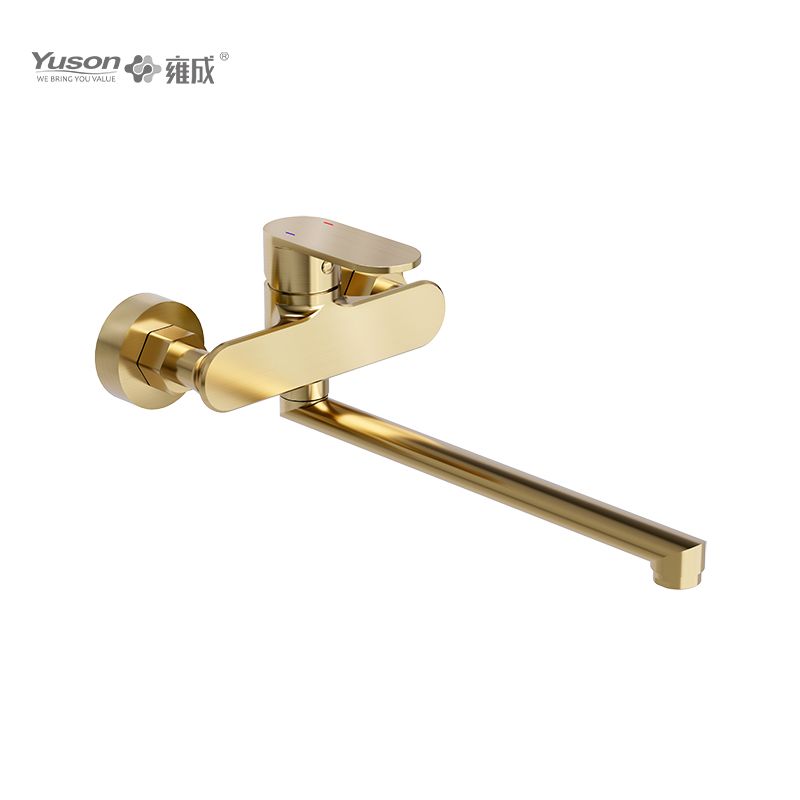 2012-70 Brass sleek wall-mounted hot&cold water mixer, kitchen faucet