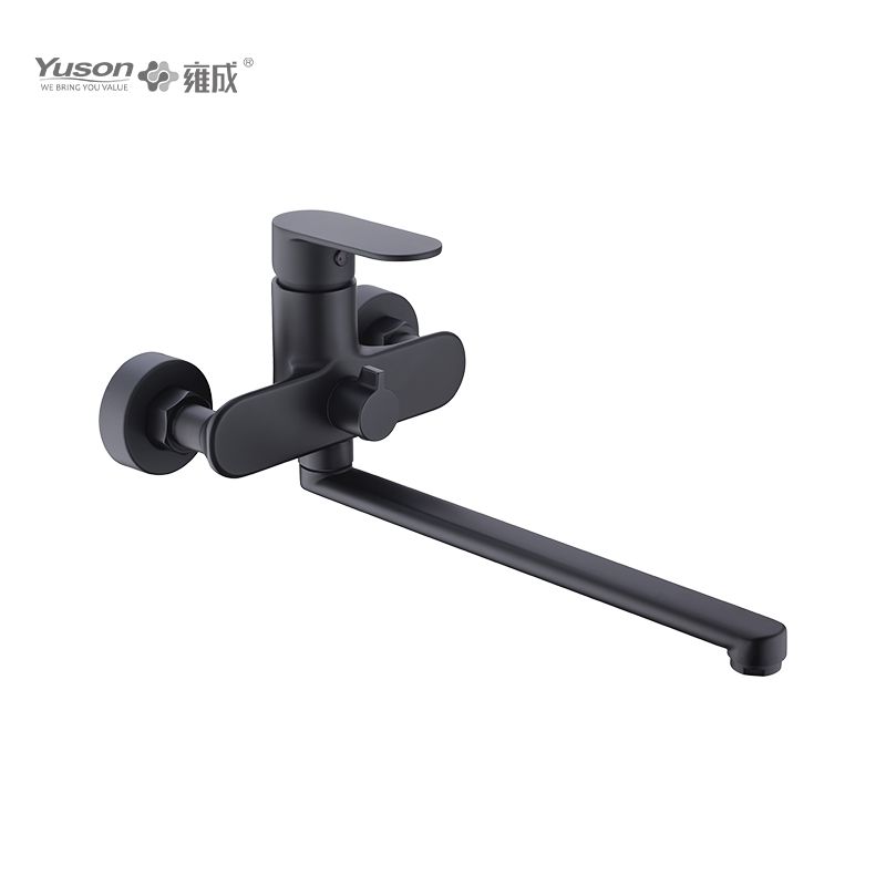 2012-80 Brass sleek wall-mounted hot&cold water mixer, kitchen faucet