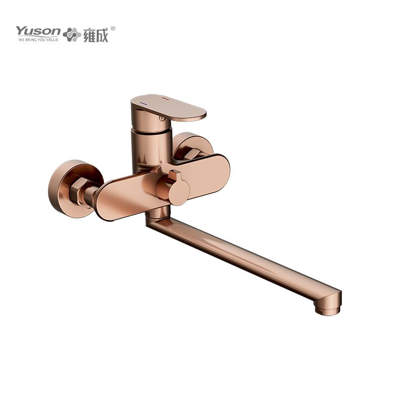 2012-80 Brass sleek wall-mounted hot&cold water mixer, kitchen faucet