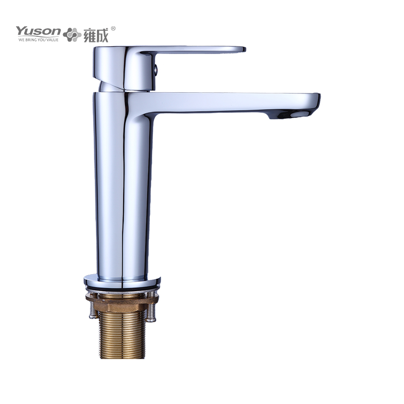 2027-30 Brass Faucet Single lever deck-mounted hot&cold water basin mixer