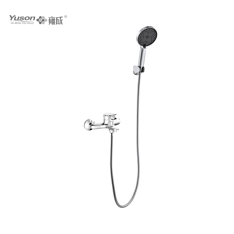 3076-10K1 Brass wall-mounted single lever hot&cold water bath&shower mixer with showerhead