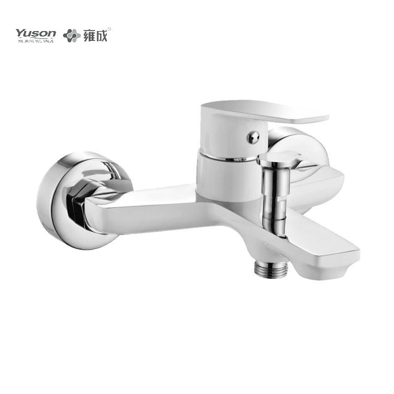 3296-10	brass faucet single lever hot/cold water wall-mounted bathtub mixer