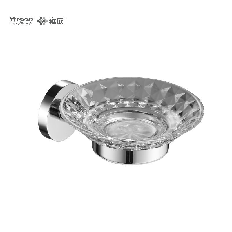 10385 Sleek Bathroom accessories, Soap dishes, with Glass dish,Zinc/Brass/SUS Soap holder, wall- mounted(Series 10300)