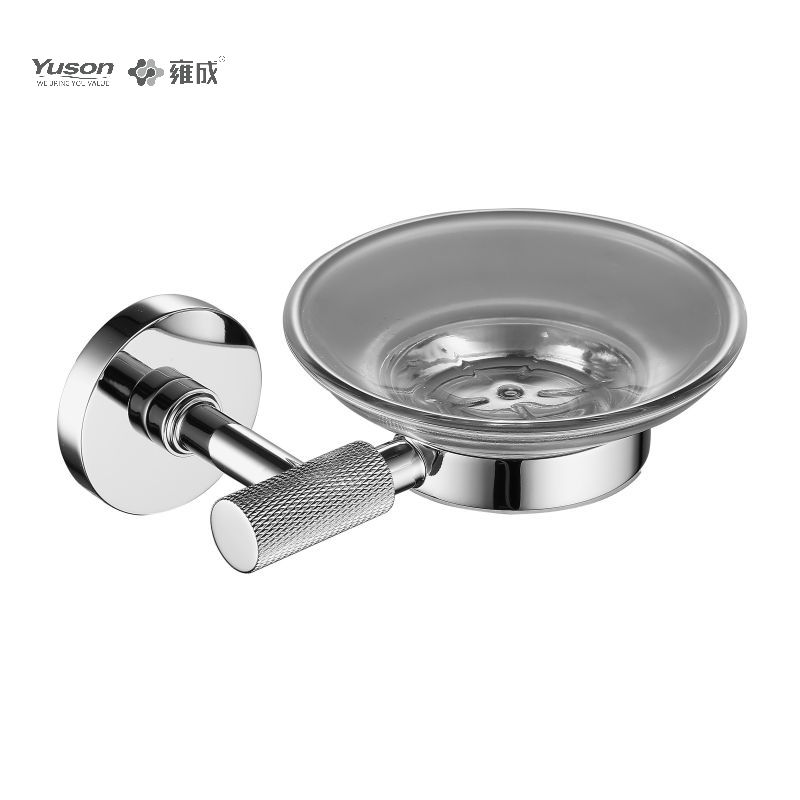 10585 Sleek Bathroom accessories, Soap dishes, with Glass dish,Zinc/Brass/SUS Soap holder, wall- mounted(Series 10500)