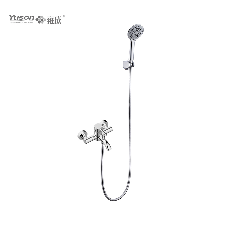 2011-10K1 SUS304 stainless steel wall-mounted hot&cold water bath&shower mixer with showerhead