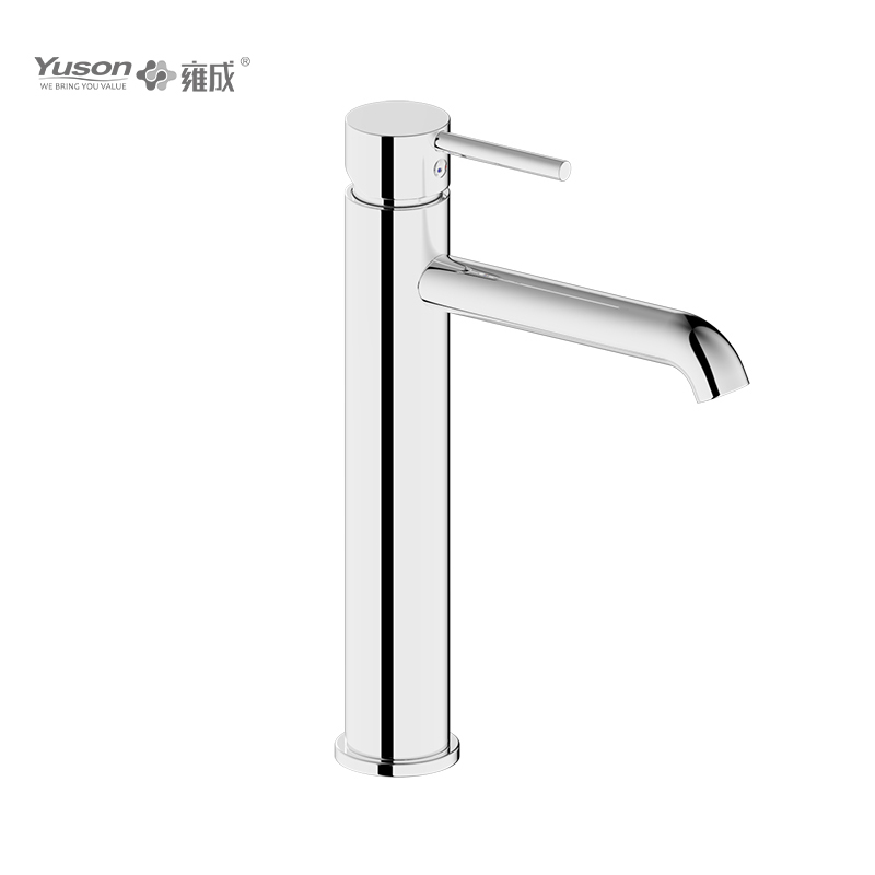 2011-31 SUS304 stainless steel high deck-mounted hot&cold water mixer, vessel basin mixer