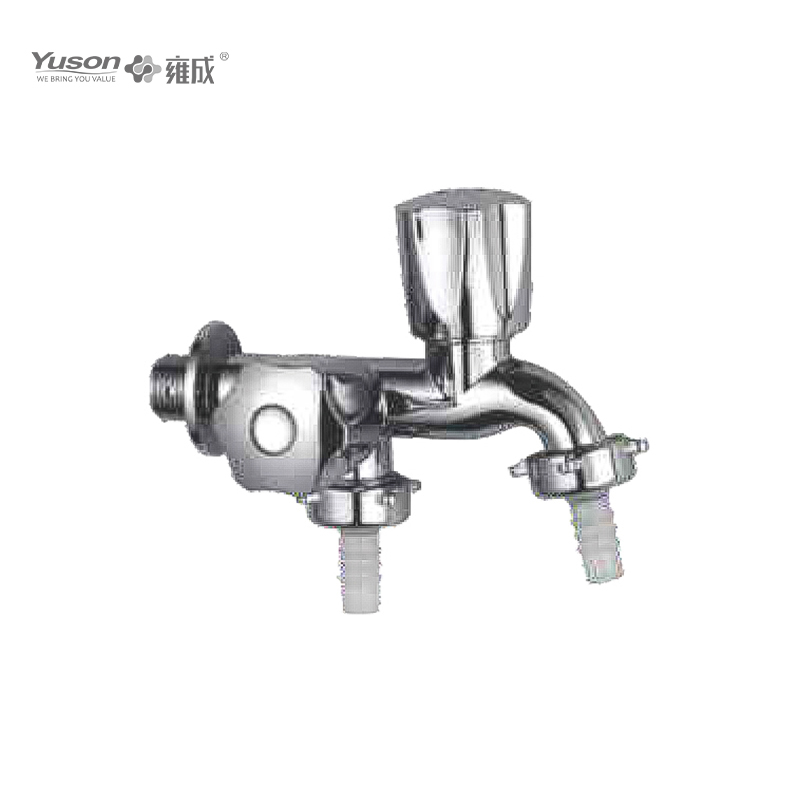 93001-3 ABS plastic wall-mounted pillar two way cold water tap/faucet 1/2