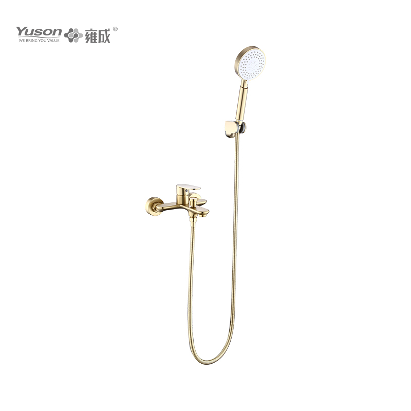 2012-10K1 Brass wall-mounted single lever hot&cold water bath&shower mixer with showerhead