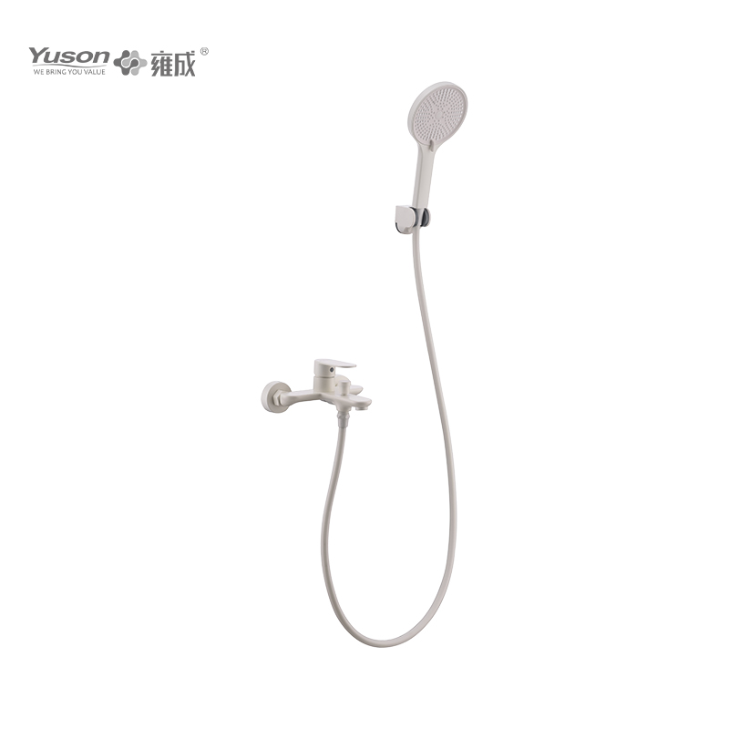 2012-10K1 Brass wall-mounted single lever hot&cold water bath&shower mixer with showerhead