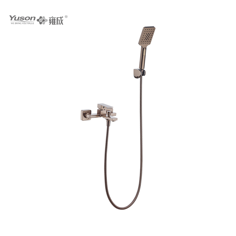 2020-10K1 Brass wall-mounted single lever hot&cold water bath&shower mixer with showerhead