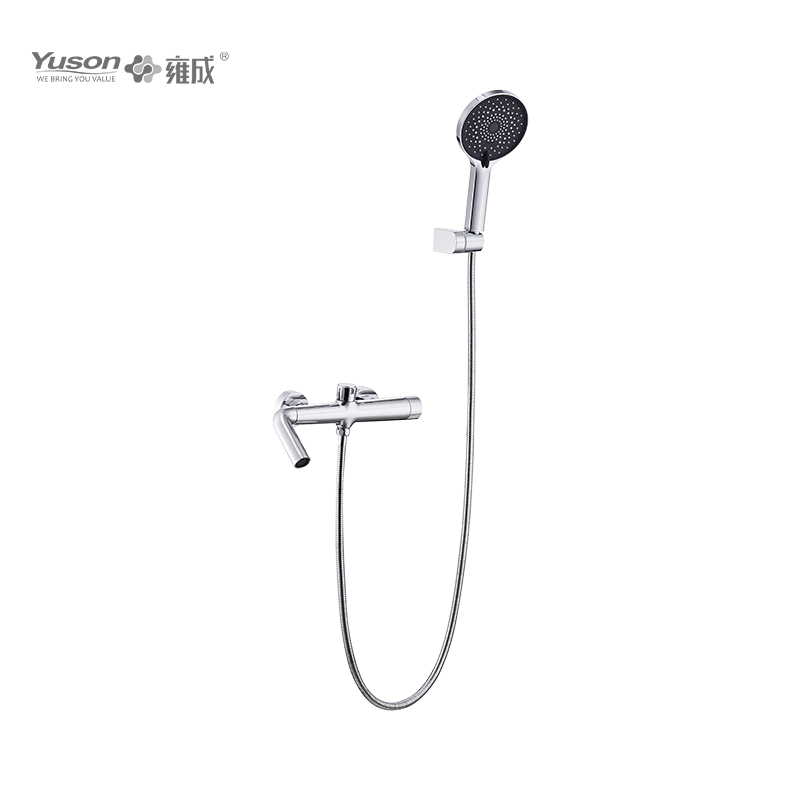 2047-10K1 Brass wall-mounted single lever hot&cold water bath&shower mixer with showerhead