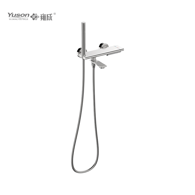 2093-10K1 Brass wall-mounted single lever hot&cold water bath&shower mixer with showerhead