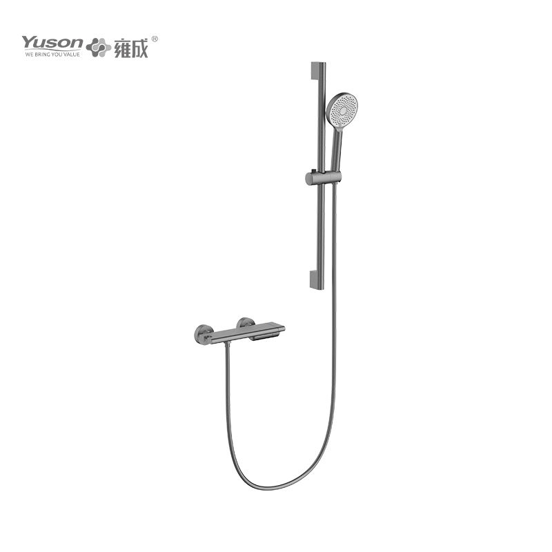 2093-20K2 Brass wall-mounted single lever hot&cold water shower mixer with showerhead&sliding bar