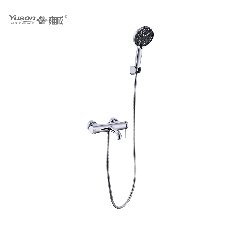 2122-10K1 Brass wall-mounted single lever hot&cold water bath&shower mixer with showerhead