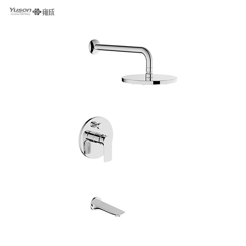 3165-23	brass faucet single lever hot/cold water embeded shower mixer, built-in shower mixer, 2 or 3 outlets, with rain showerhead 