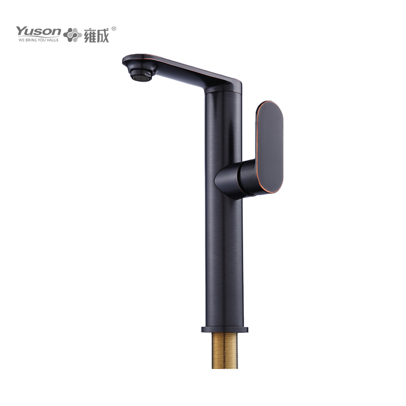 2012-51 Brass sleek single lever deck-mounted hot&cold water mixer, kitchen faucet