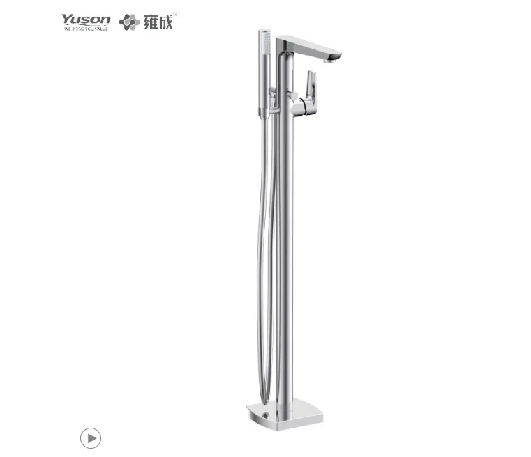 Why does the single-lever design make brass faucet single-lever floor-standing hot and cold bathtub and shower mixer a new favorite in the bathroom?