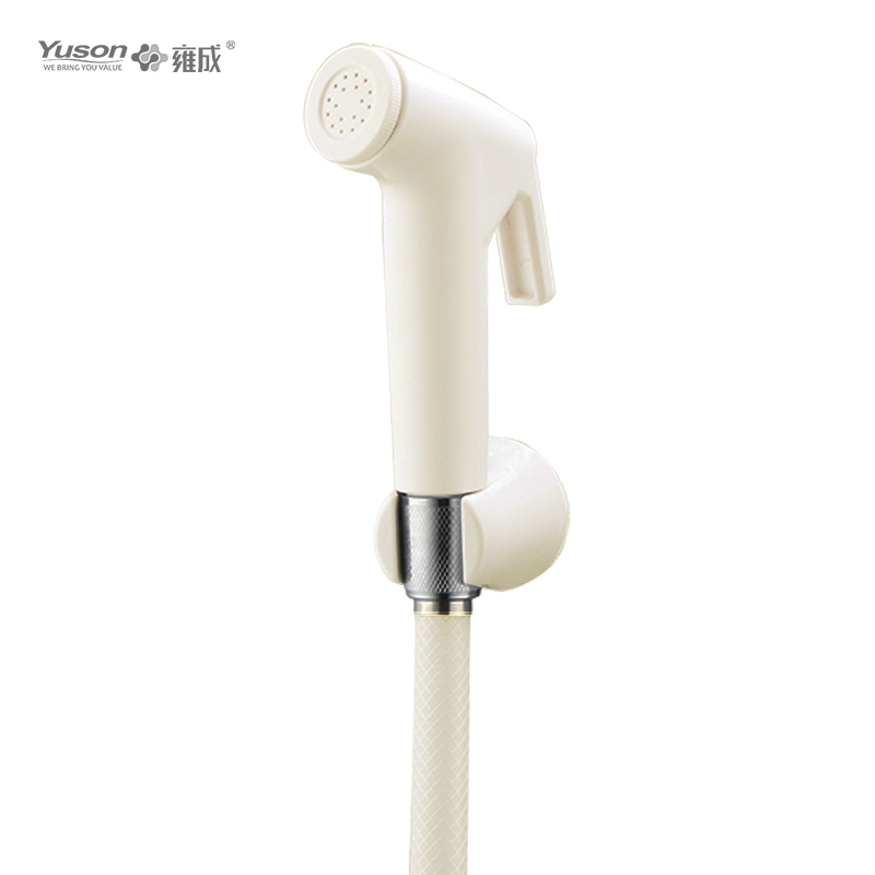 How does the bidet shower ABS nozzle achieve precise water flow control?